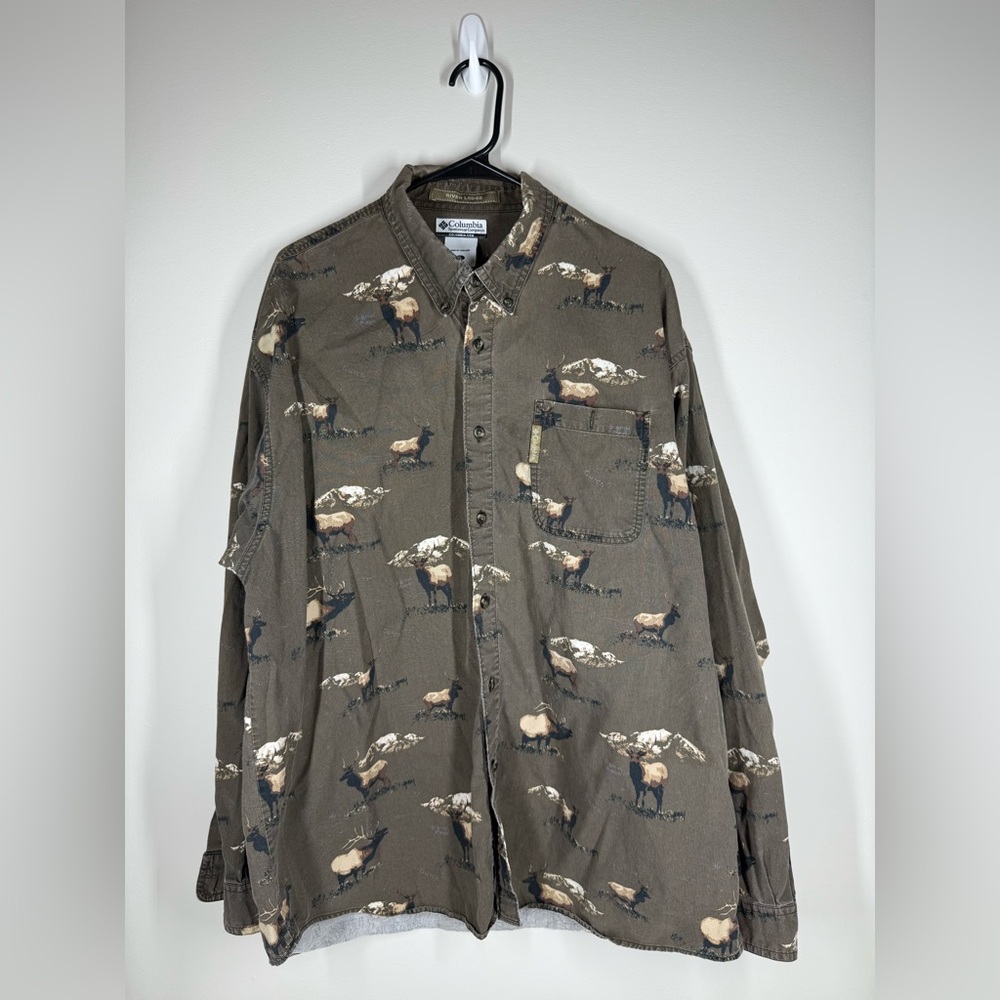Columbia Long Sleeve All Over Elk Print